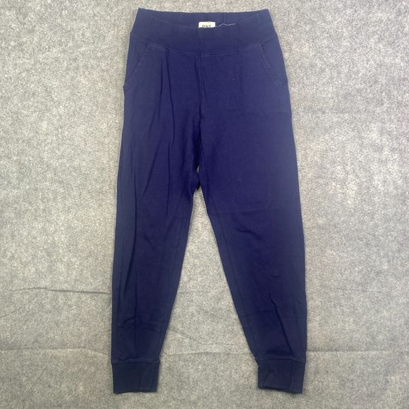 Pact Organic Cotton Joggers Womens Medium Blue Pull On Casual Comfort - Picture 1 of 9